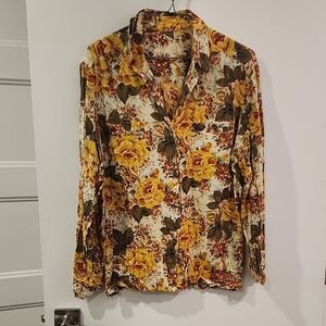 P2P 20" Floral Long Sleeve Women's Top